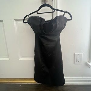 bebe Black Strapless Dress